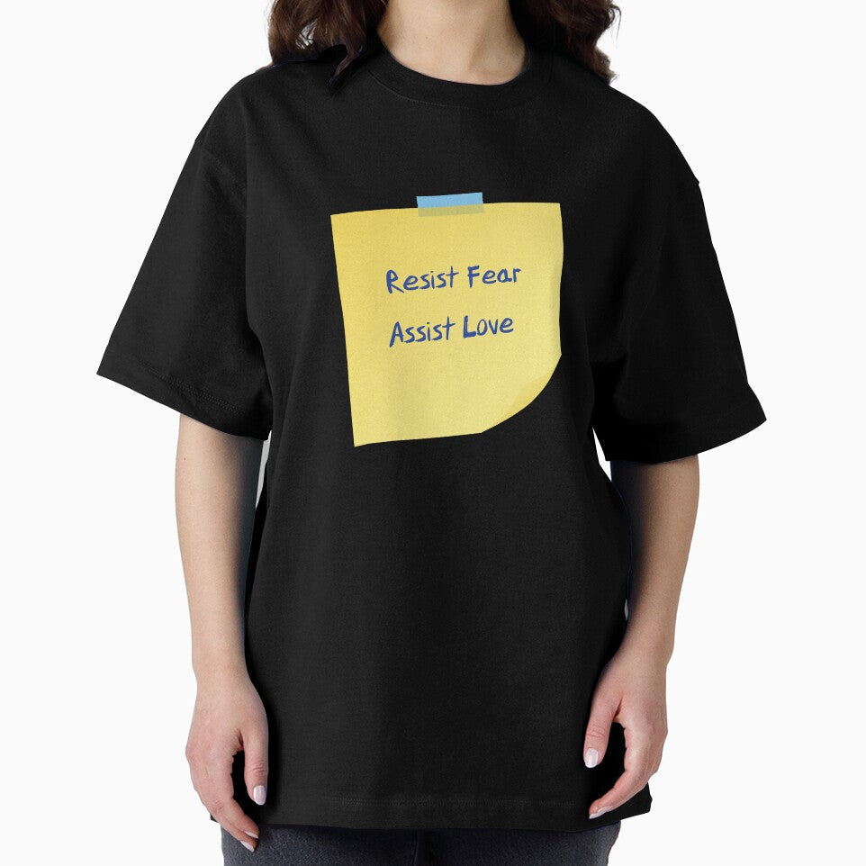 A Philosophy of Action: Resist Fear, Assist Love by eldram Unisex , , , Long Sleeve Tee