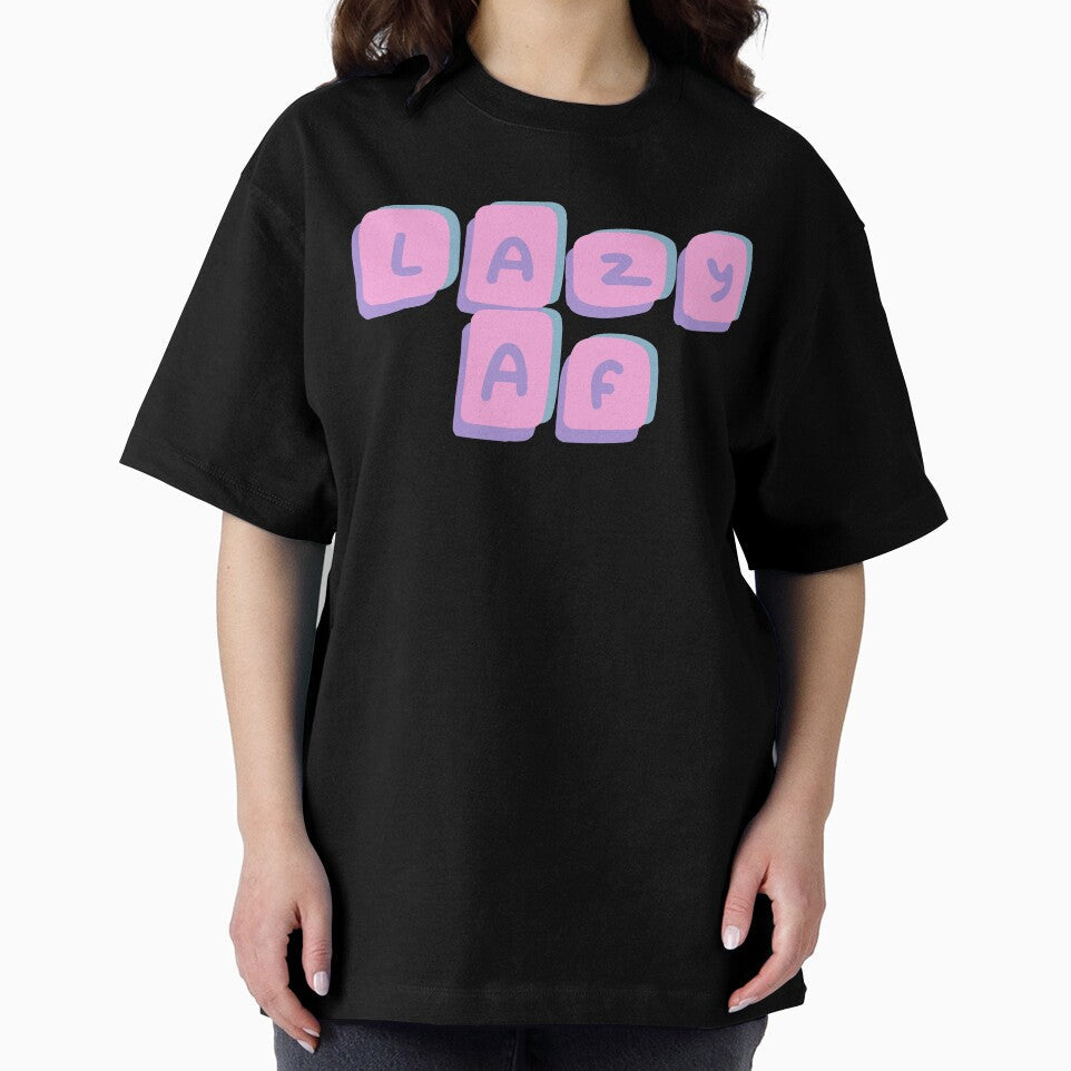 Lazy AF by DoodleDashCollective Unisex , , , Long Sleeve Tee