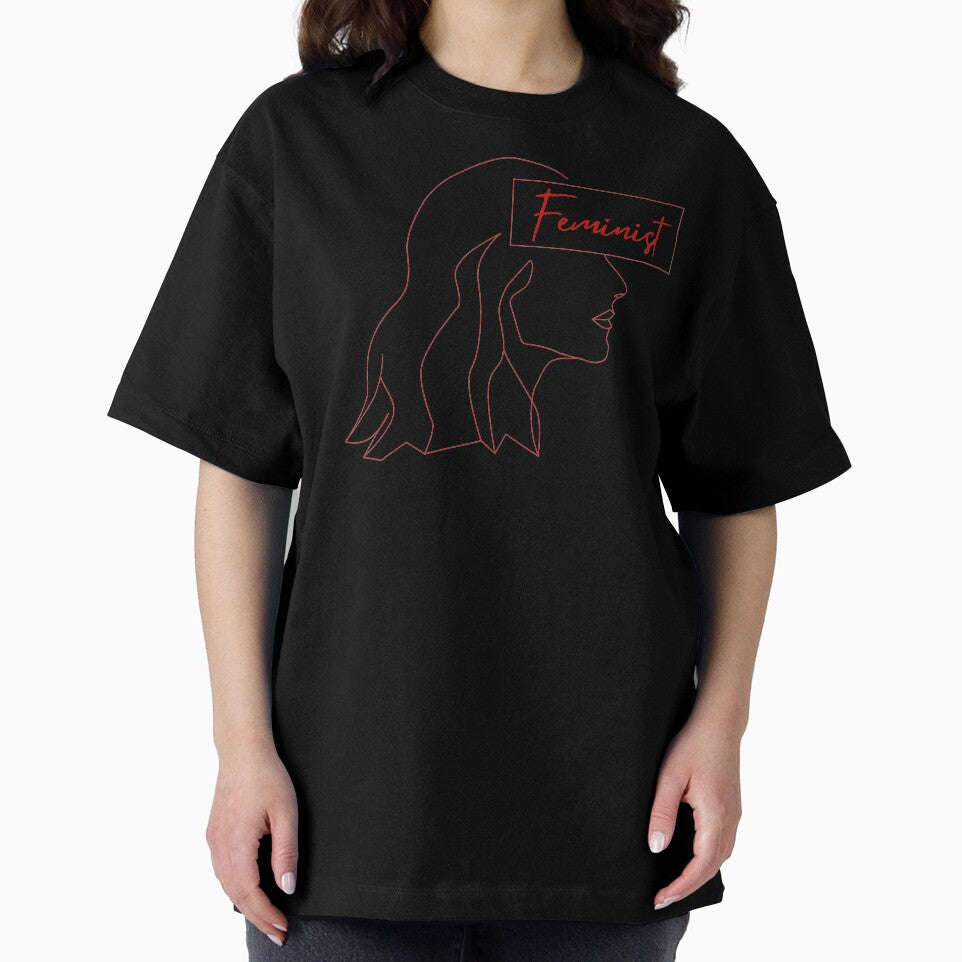 Feminist line art in Red by fjakaseason