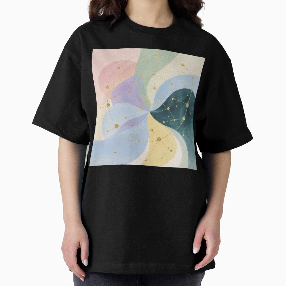 Abstract Network Constellation Circle Pattern by Lizetteh