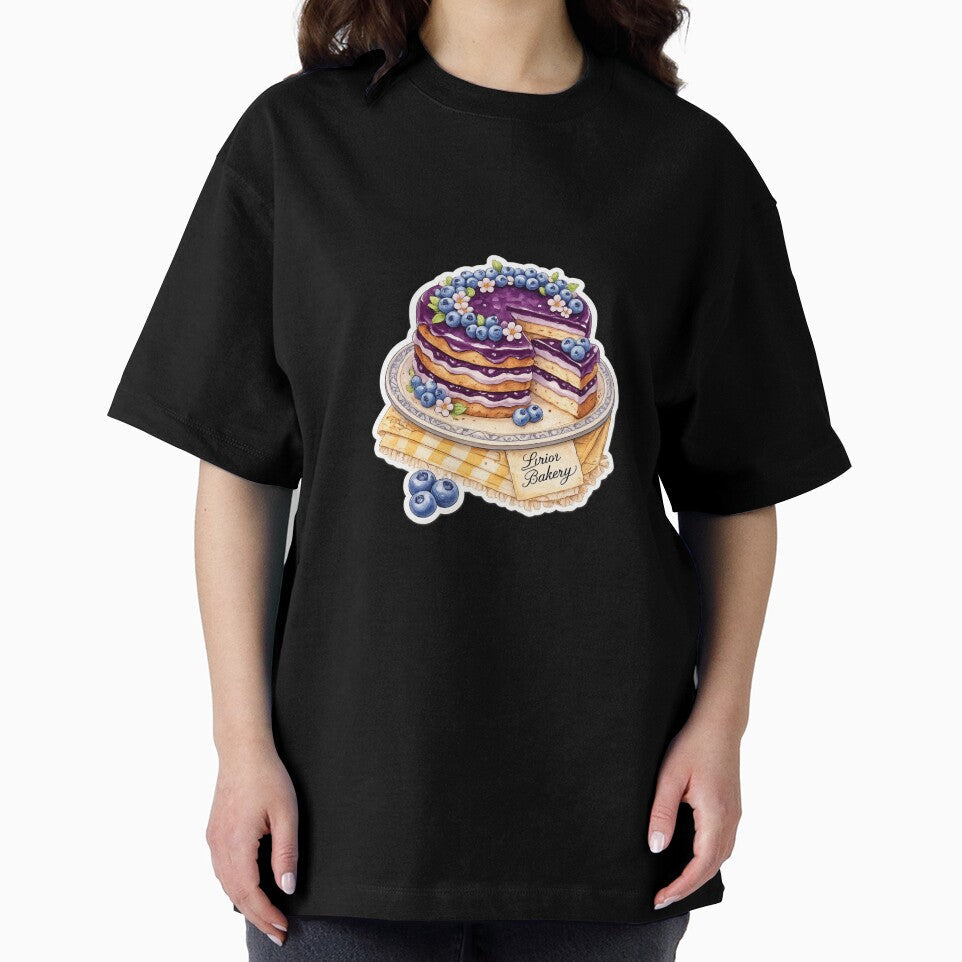beautiful and magical blueberry sliced cake by LiriosLand Unisex , , , Long Sleeve Tee