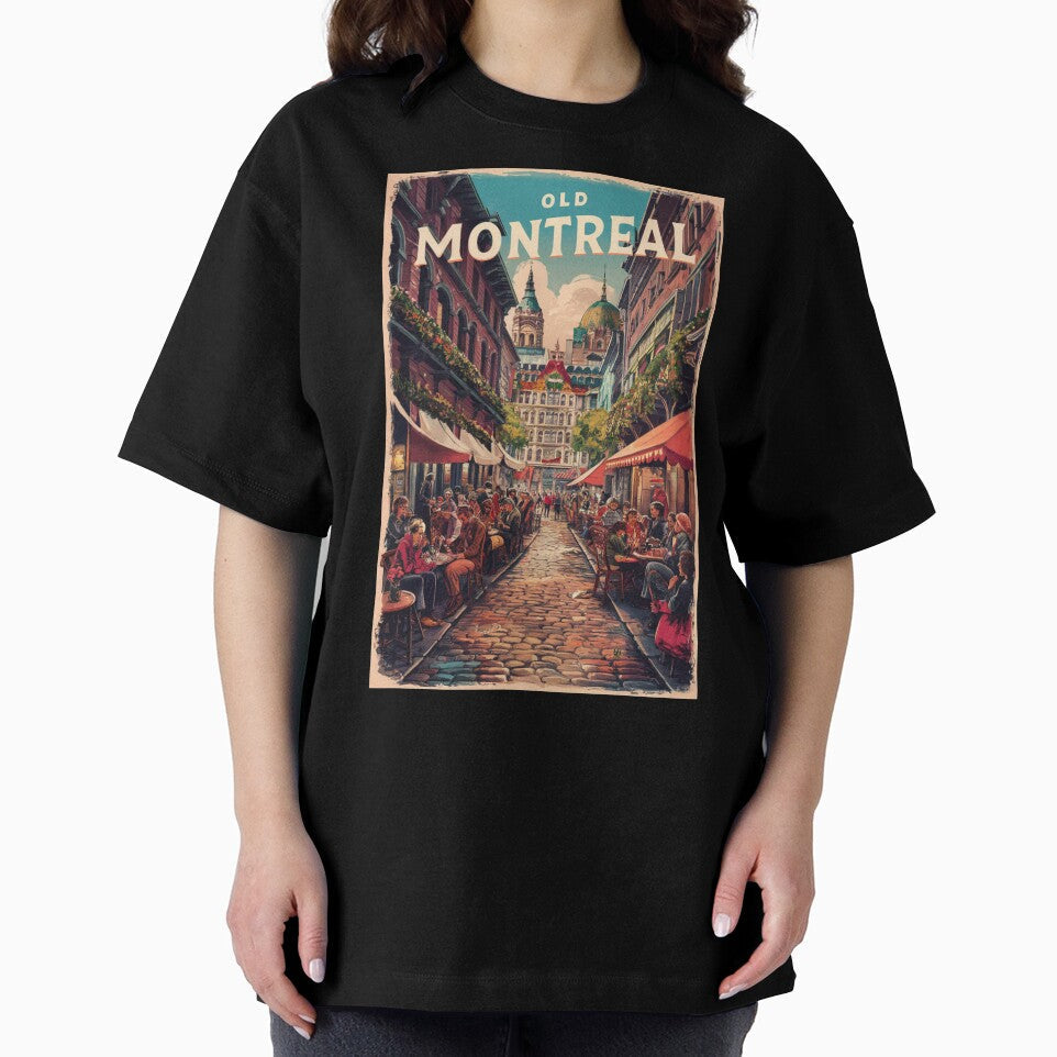Montreal Vintage Travel Poster by TravelerRat Unisex , , , Long Sleeve Tee
