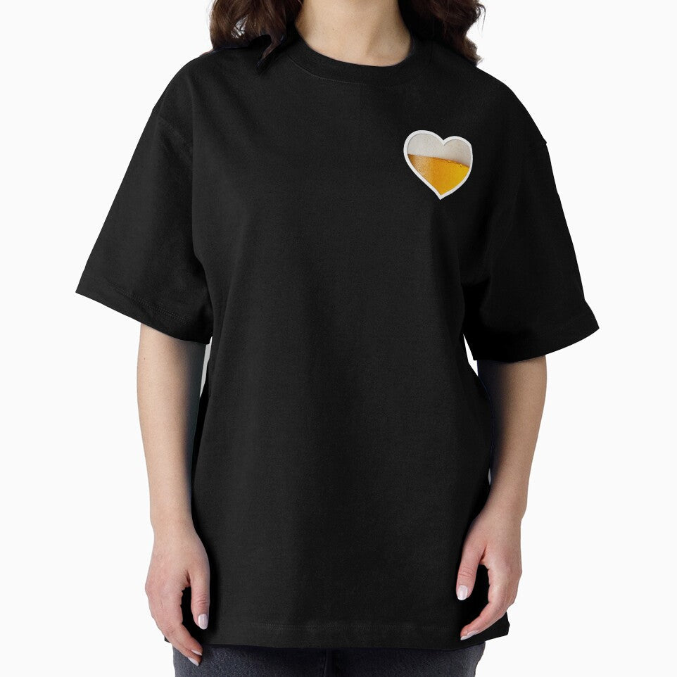 I Love Beer Heart – Funny Beer Lover Graphic by Spaabus Unisex , , , Long Sleeve Tee