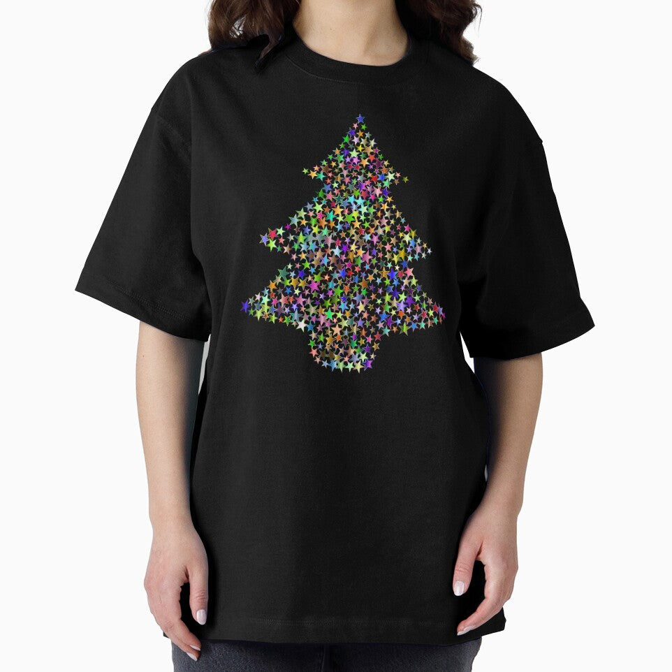 Sparkly Stars Christmas Tree by KATZEI Unisex , , , Long Sleeve Tee