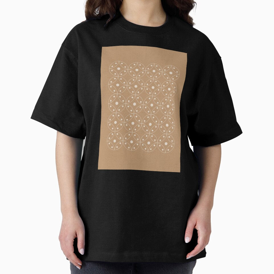 Boho Geometrical, Circle Line Art, Modern Earth Tones by technicolorable_art