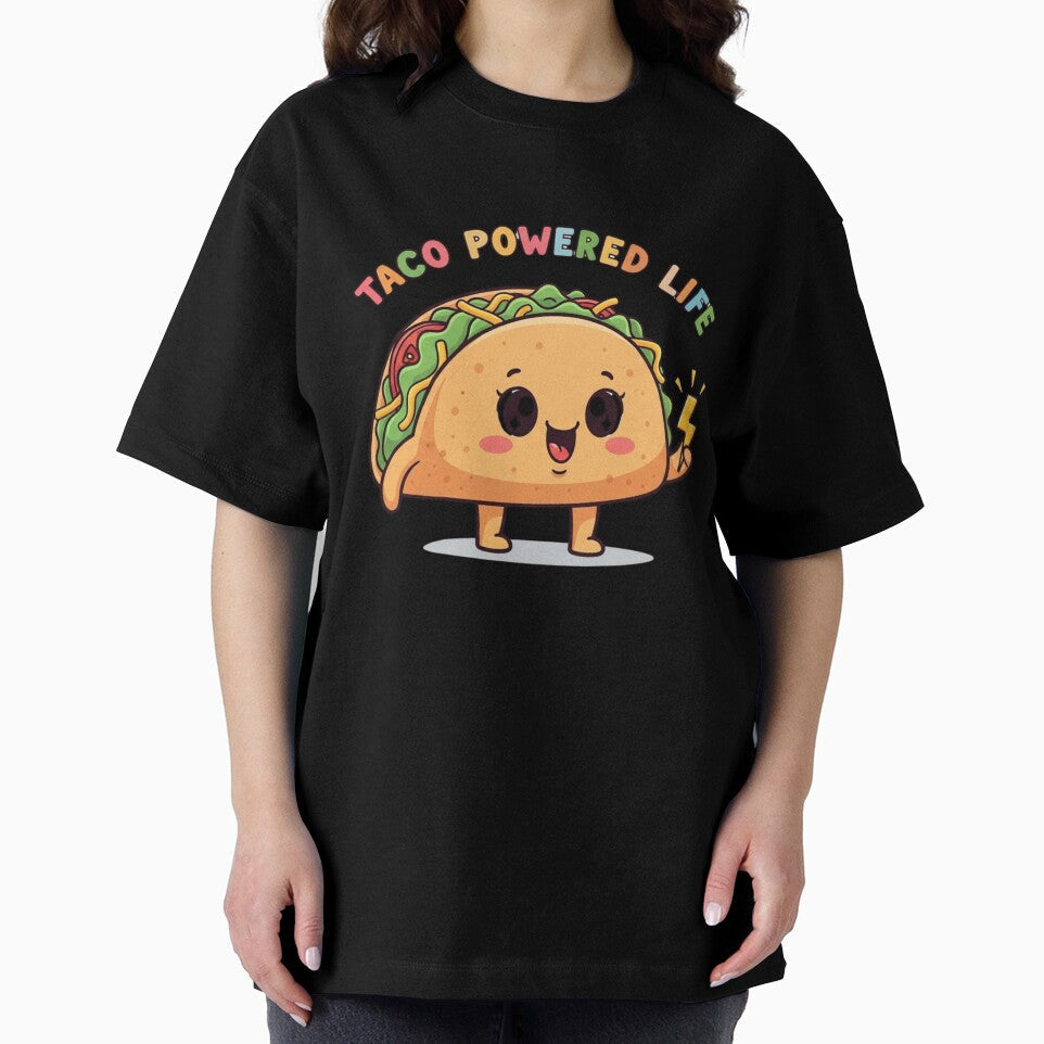 Funny Cute Taco by NiluDigiStudio Unisex , , , Long Sleeve Tee