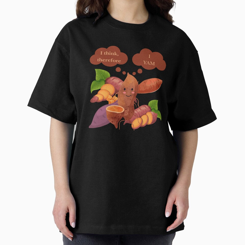 Vegetable Pun Philosopher Yam by bububabuinc Unisex , , , Long Sleeve Tee