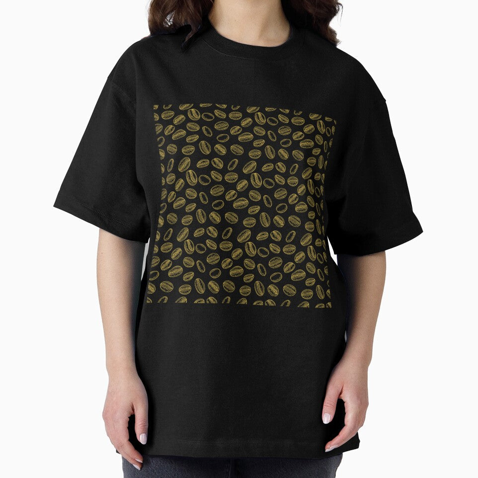 Coffee Grains Pattern by trendingatees Unisex , , , Long Sleeve Tee