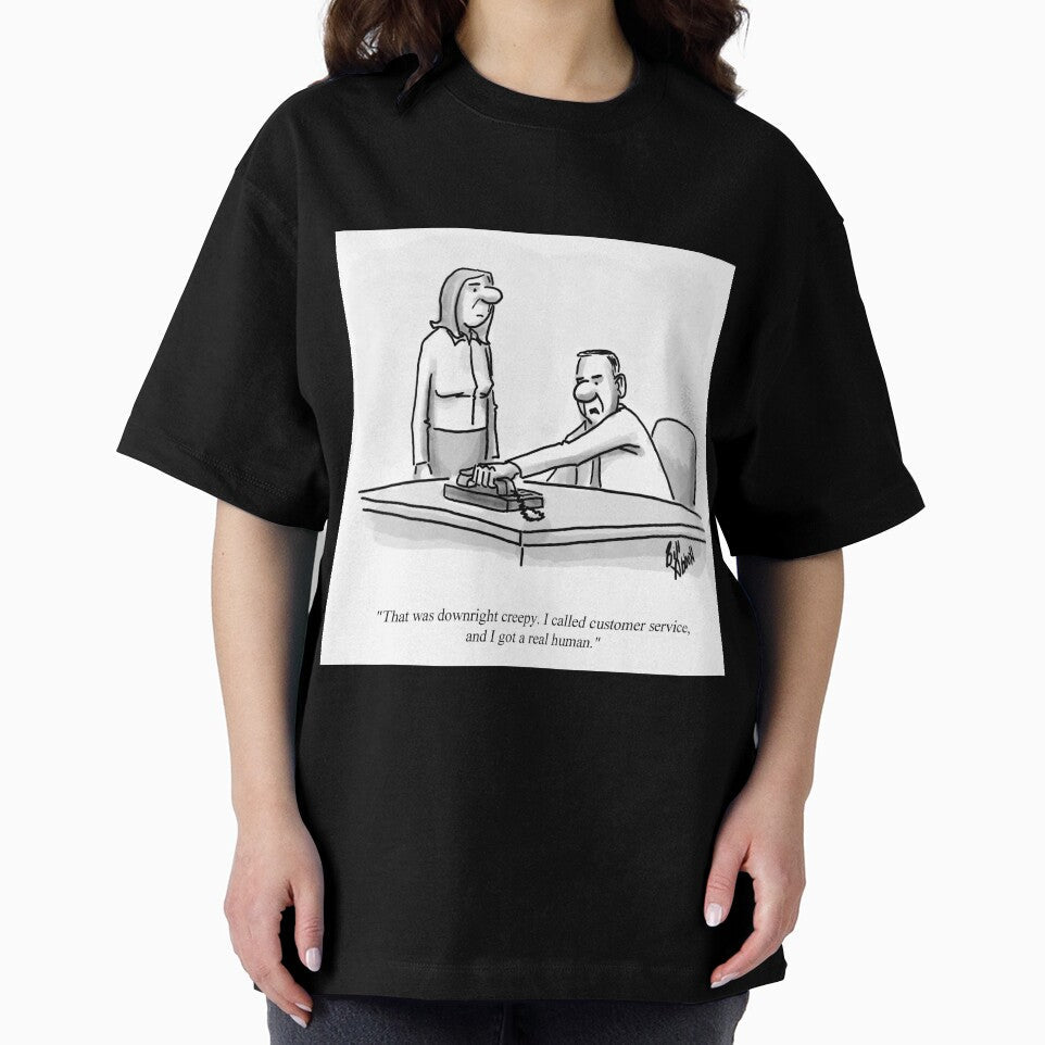 Classic Telephone Customer Service Cartoon by abbottoons Unisex , , , Long Sleeve Tee