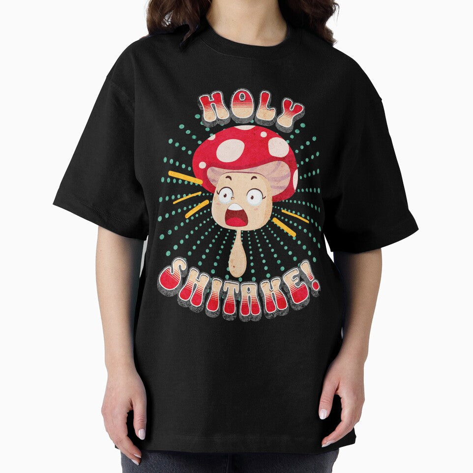 Holy Shitake! Mushroom by MorningTeeNmore Unisex , , , Long Sleeve Tee