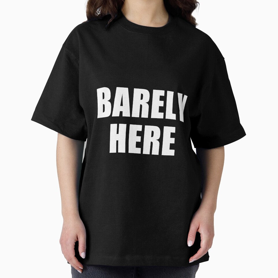 Barely Here Minimalist Outline Typography by deluxus Unisex , , , Long Sleeve Tee
