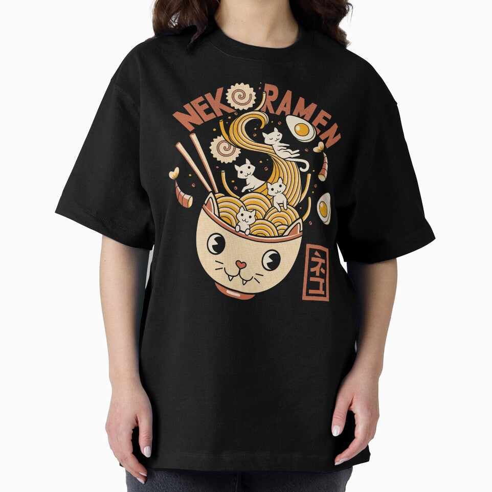 Ramen Cat Head by Tobe Fonseca by Tobe Fonseca® Unisex , , , Long Sleeve Tee
