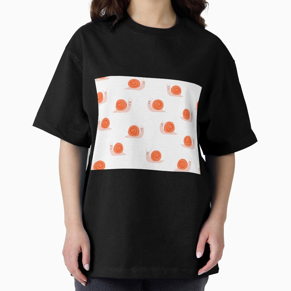 cute snails - pink and orange by littlearrow Unisex , , , Long Sleeve Tee