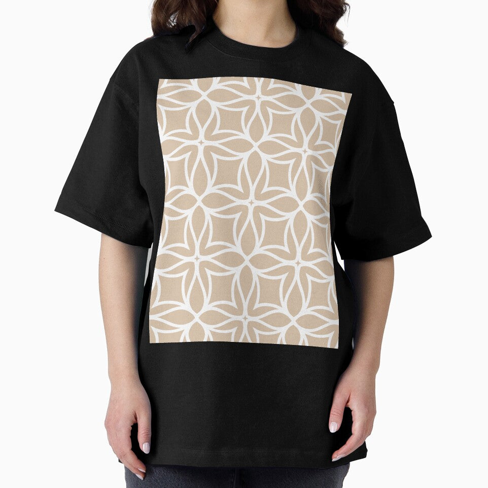 Brown and White Line Art Flower Petal Pattern Pairs DE 2022 Trending Color Cliff's View DEC720 by ColorOfTheYears