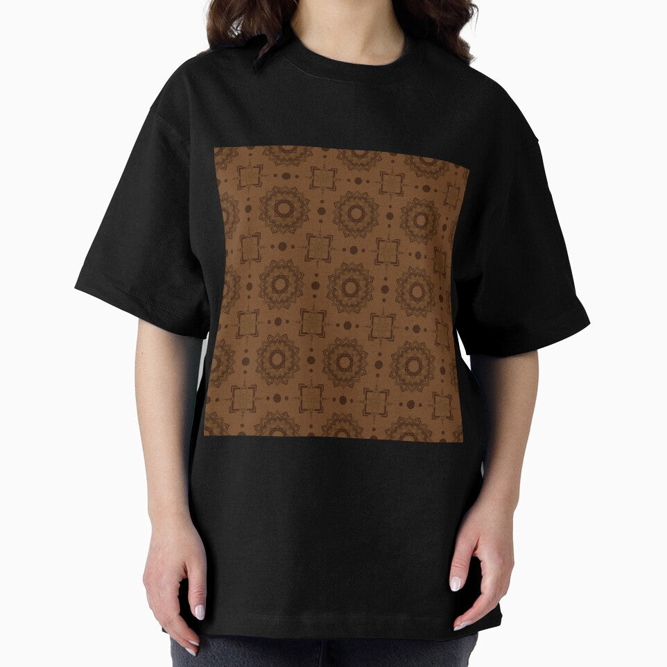 Inspired by traditional tribal attire, this editable seamless pattern showcases soft boho background by zephstudoartist