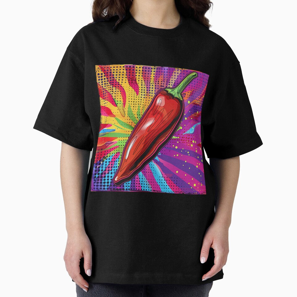 Chilli Pop Art 5 by AstroRisq Unisex , , , Long Sleeve Tee