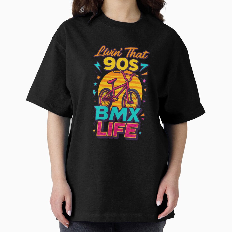 Livin that 90s BMX Life, 90s Gift, 1990s Nostaliga by vibeytrendy Unisex , , , Long Sleeve Tee