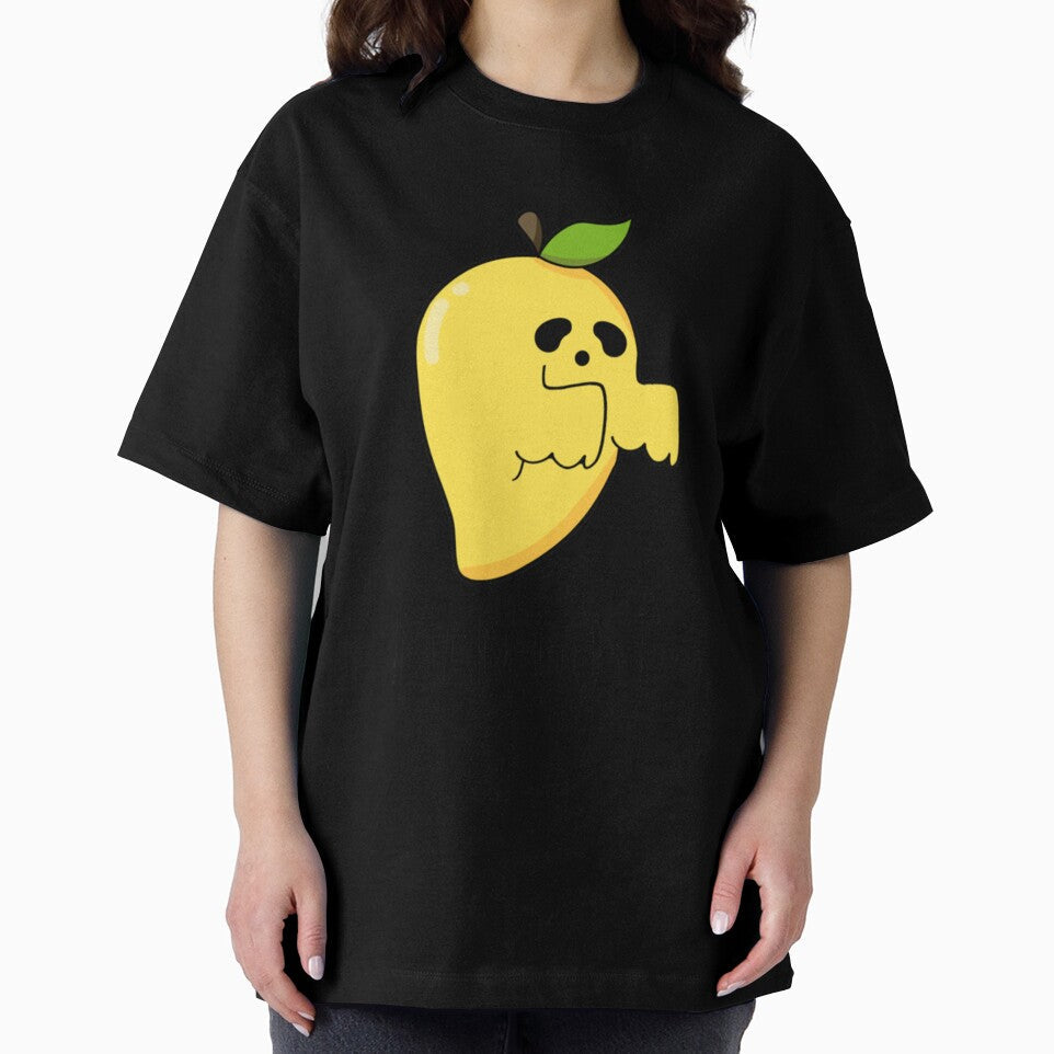 Man-gost Cute Halloween Mango Fruit Ghost Pun by DouglasyReynol Unisex , , , Long Sleeve Tee