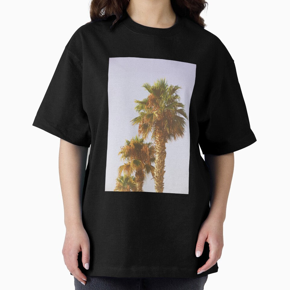 Old Palm Trees in Tropical Beach - Summer Nature Photography by CarolinaReina Unisex , , , Long Sleeve Tee