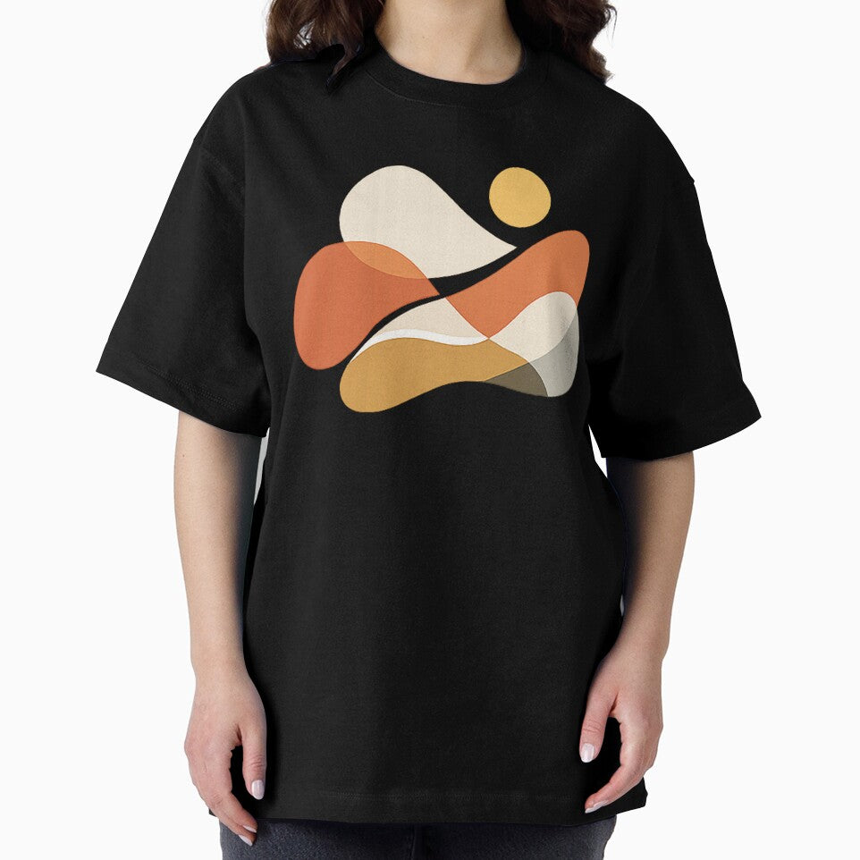 Abstract Organic Shapes in Warm Earth Tones – Modern Minimal Art by myforestfog