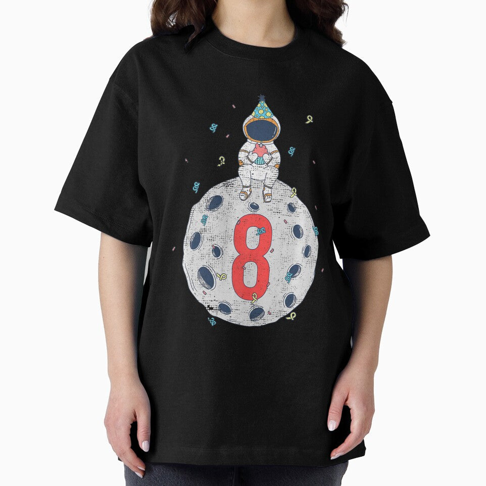 8th Birthday Space Birthday Party Premium by WindaJay Unisex , , , Long Sleeve Tee