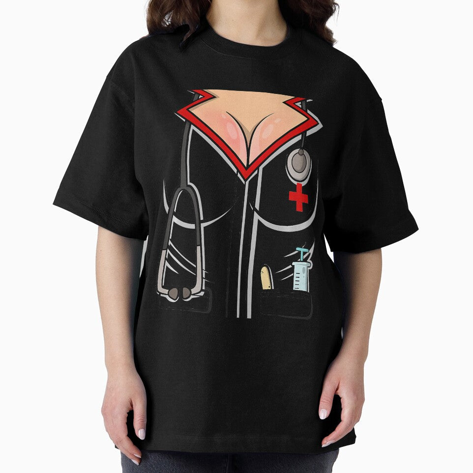 Sexy Nurse Halloween Costume Premium by CubachaNeshi Unisex , , , Long Sleeve Tee