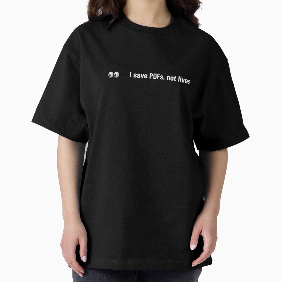 i save pdfs not lives by sydney-syder Unisex , , , Long Sleeve Tee