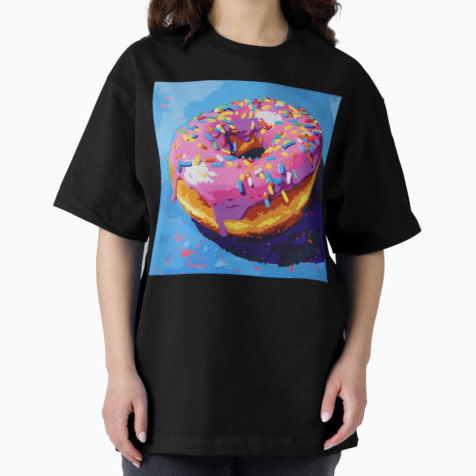 Iced Donut Pop Art 8 by AstroRisq Unisex , , , Long Sleeve Tee