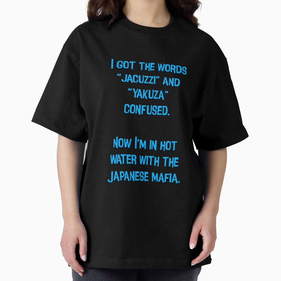 I Got The Words "Jacuzzi" And "Yakuza" Confused. Funny Dad Jokes by Pete Roberts Unisex , , , Long Sleeve Tee