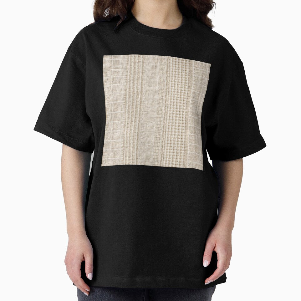 Natural Cotton Structure Textile Pattern by frumixart Unisex , , , Long Sleeve Tee