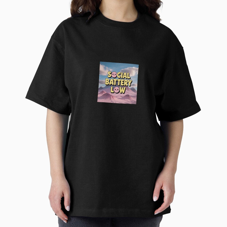 soical battery low text by igotwhatyouwant Unisex , , , Long Sleeve Tee