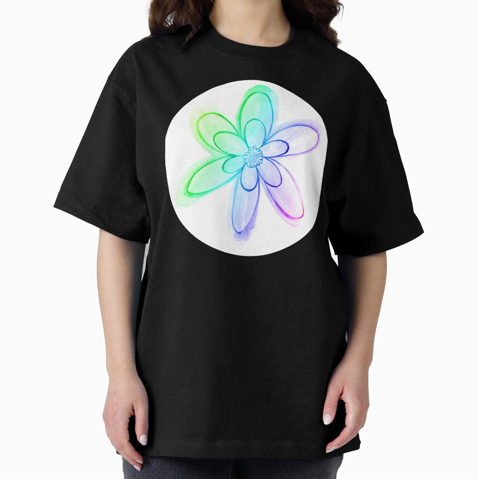 Soft pastel watercolor floral painting | soft pastel watercolor flowers drawing by lausn Unisex , , , Long Sleeve Tee