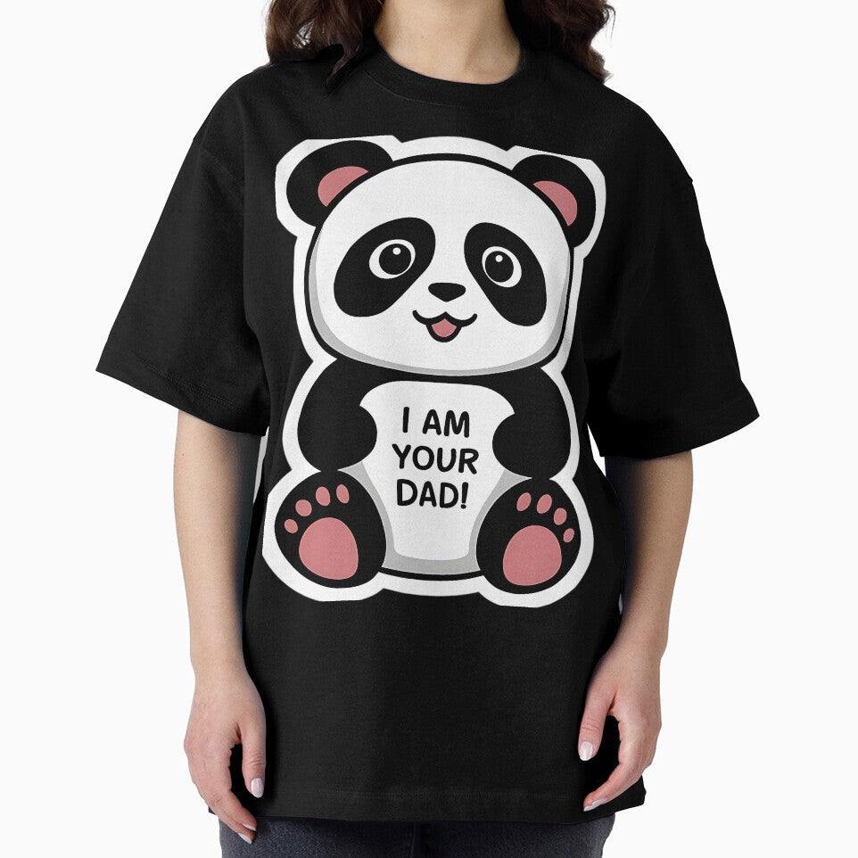 Cute panda sticker "I am your Dad!" by pawansaket9124 Unisex , , , Long Sleeve Tee
