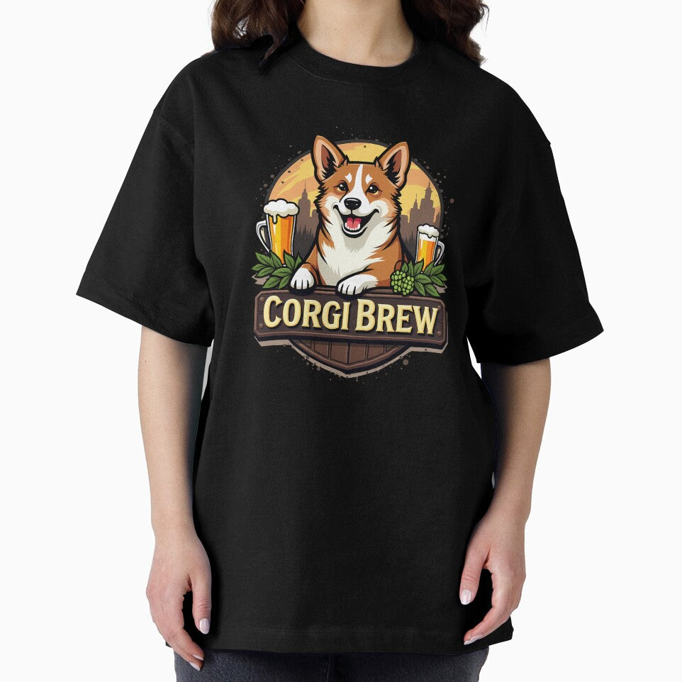 Microbrewery Corgi – Corgi Brew Craft Beer Charm by zoughlal Unisex , , , Long Sleeve Tee