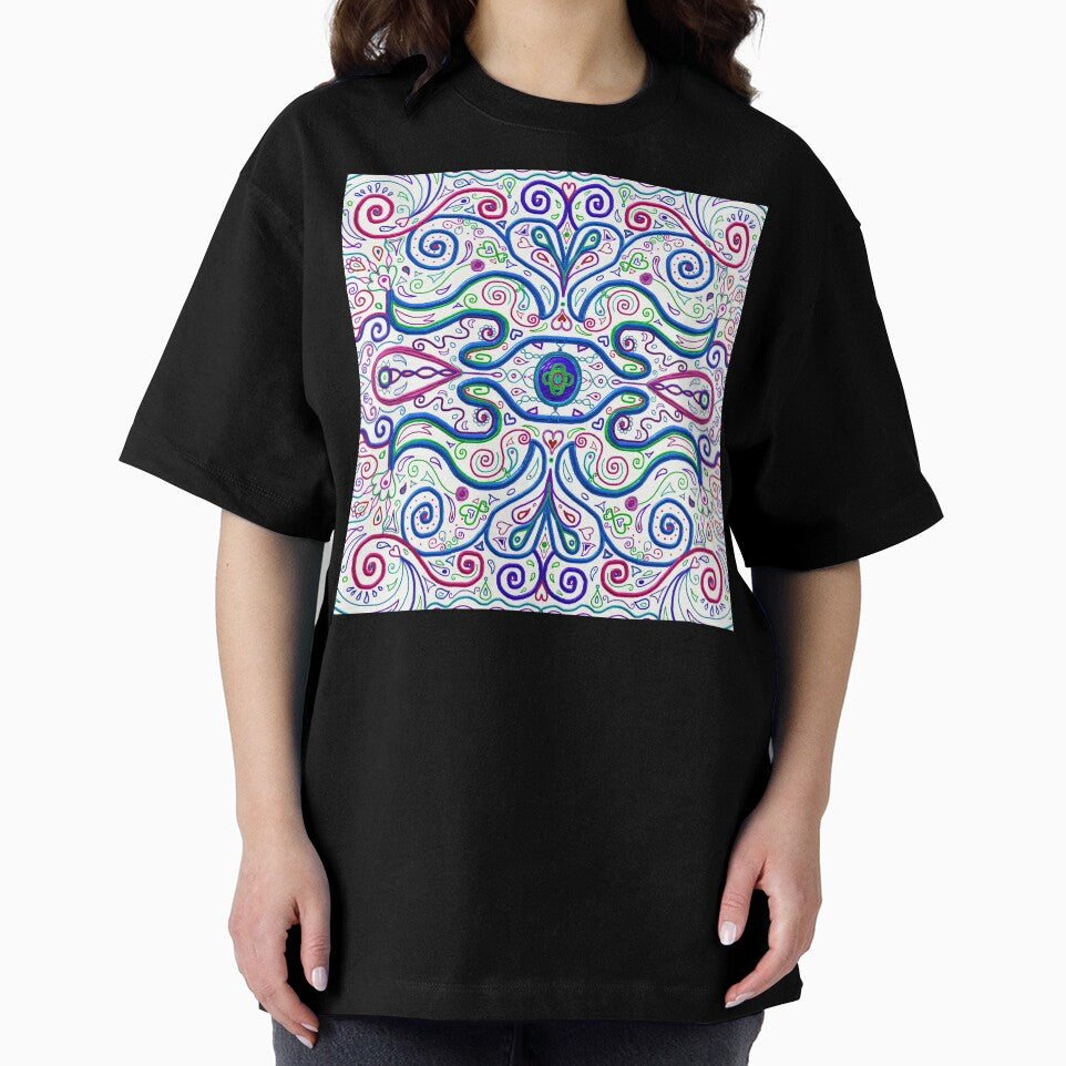 Psychedelic Eye Linear Symmetry Pattern by Deborah Camp