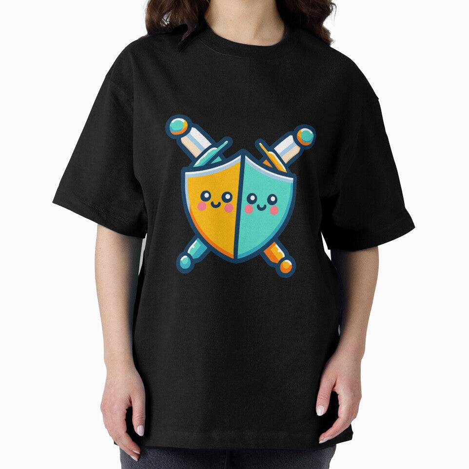 Kawaii Swords and Shields - Cute Medieval Weaponry by Akioos Unisex , , , Long Sleeve Tee