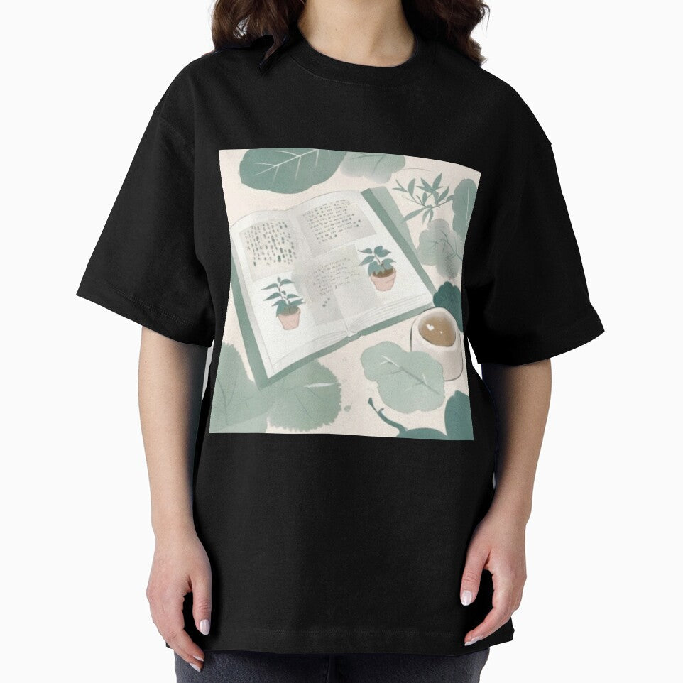 Cozy book & coffee bliss by IvyVault Unisex , , , Long Sleeve Tee