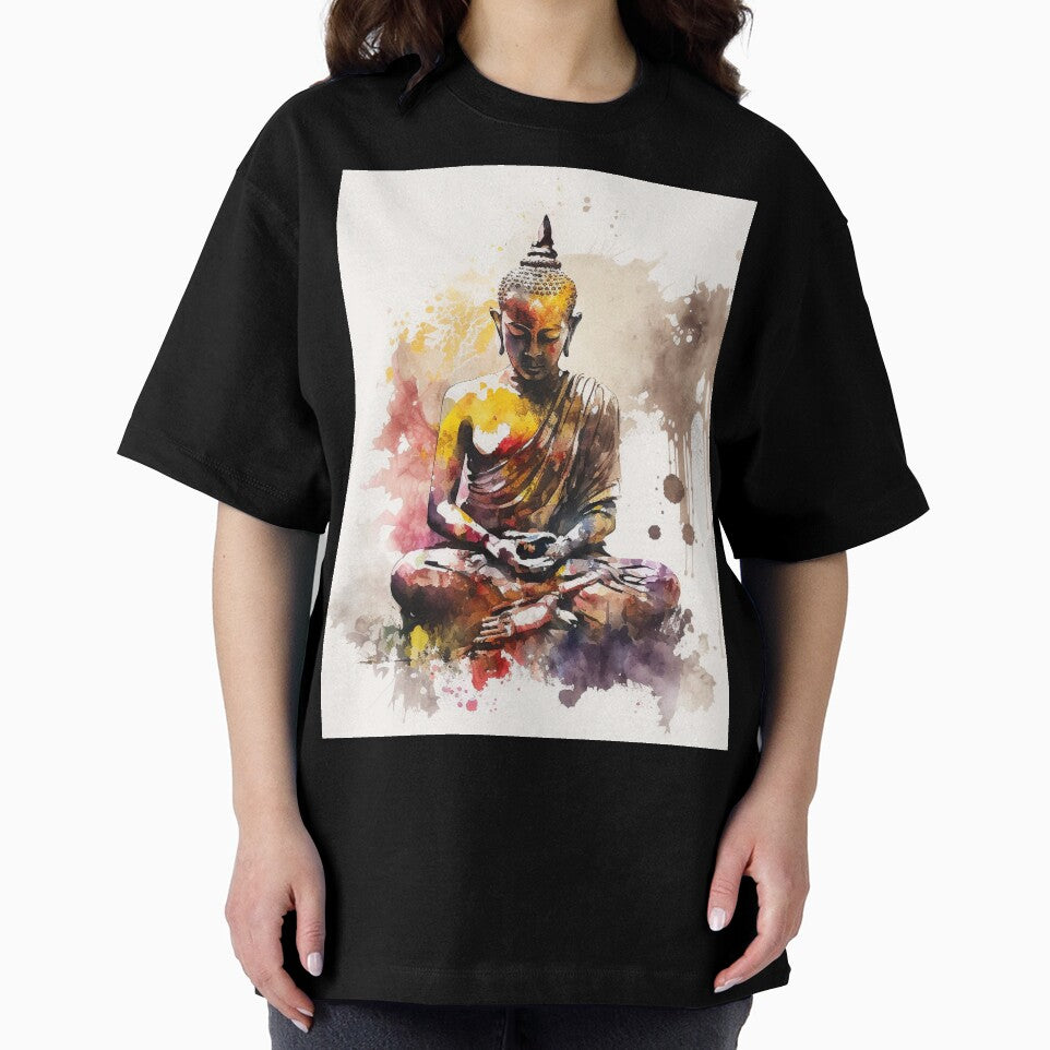 meditation buddha watercolor by shokA Design