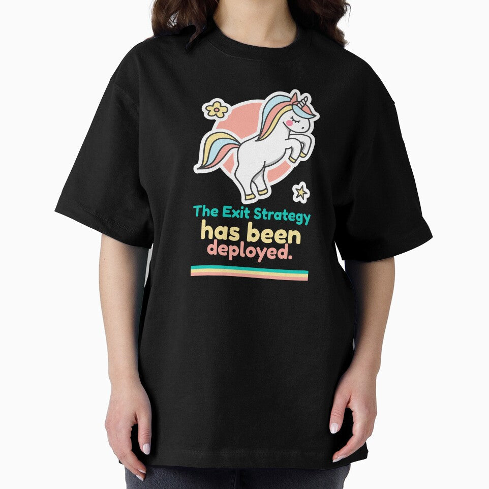 The Exit Strategy Has Been Deployed by CharsTeeParty Unisex , , , Long Sleeve Tee