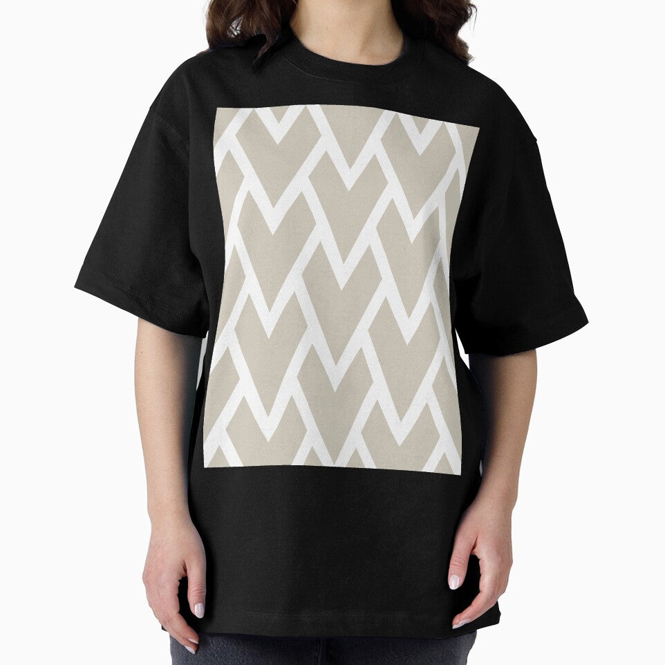 Beige and White Tessellation Line Pattern 17 Pairs DE 2022 Trending Color Bay Salt DET642 by ColorOfTheYears