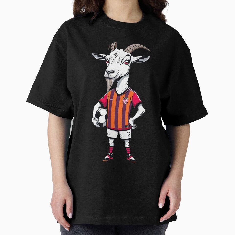 Funny Soccer Goat – Football Mascot Cartoon | Goat Player Sports Design by Pigmentra