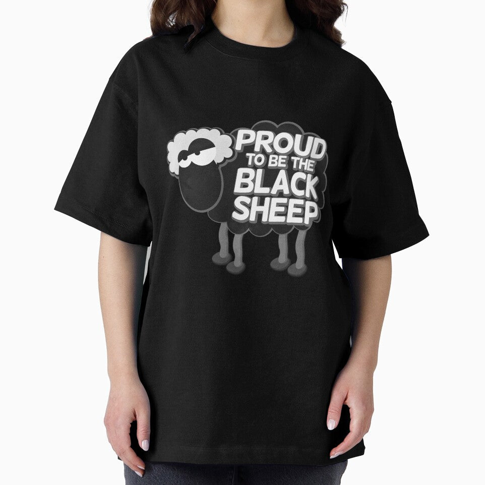 Introvert Humor Shirt – Proud to Be the Black Sheep, Anti Social Quote Tee, Socially Awkward Funny Shirt, Quiet Personality Design by EichStore