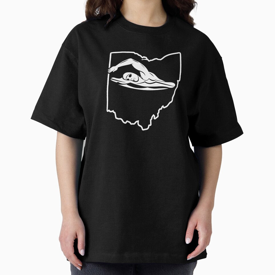 Cute Swim Shirt Ohio Youth Swimming Shirt by shoppzee Unisex , , , Long Sleeve Tee