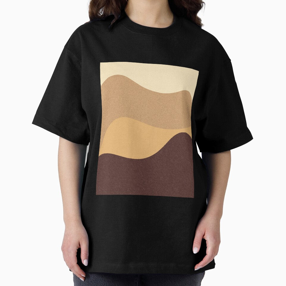 Abstract modern art in beige by birasart