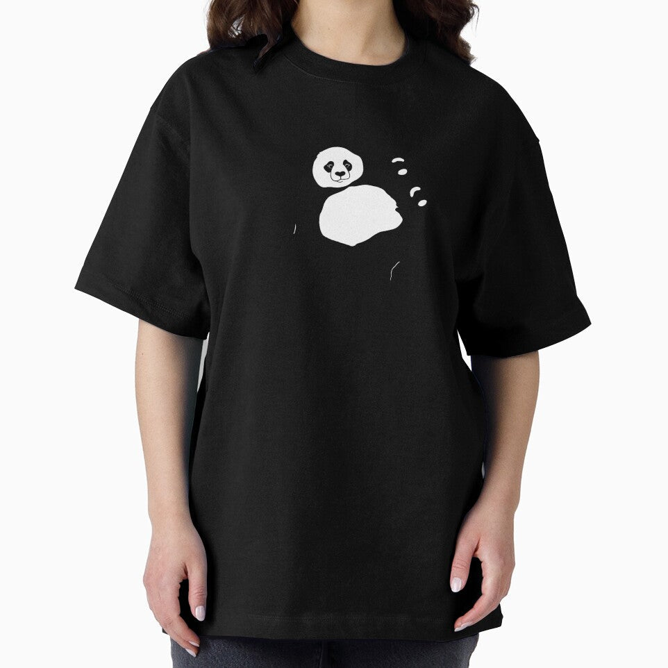 Not today lazy panda - funny bear on the tree by SolArt88 Unisex , , , Long Sleeve Tee
