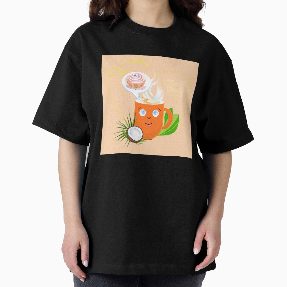 cup of coffee with muffin by amatiana Unisex , , , Long Sleeve Tee