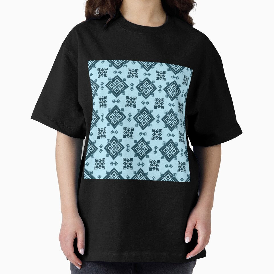Refreshing seamless pattern combining bohemian charm and tribal geometric design by zephstudoartist