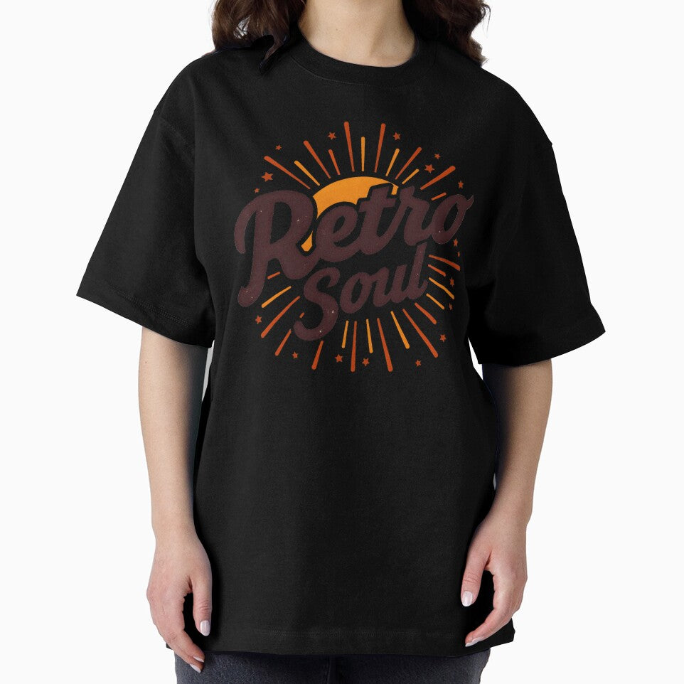 Retro Soul Vintage Sunset Design by Everywhere Prints Unisex , , , Long Sleeve Tee