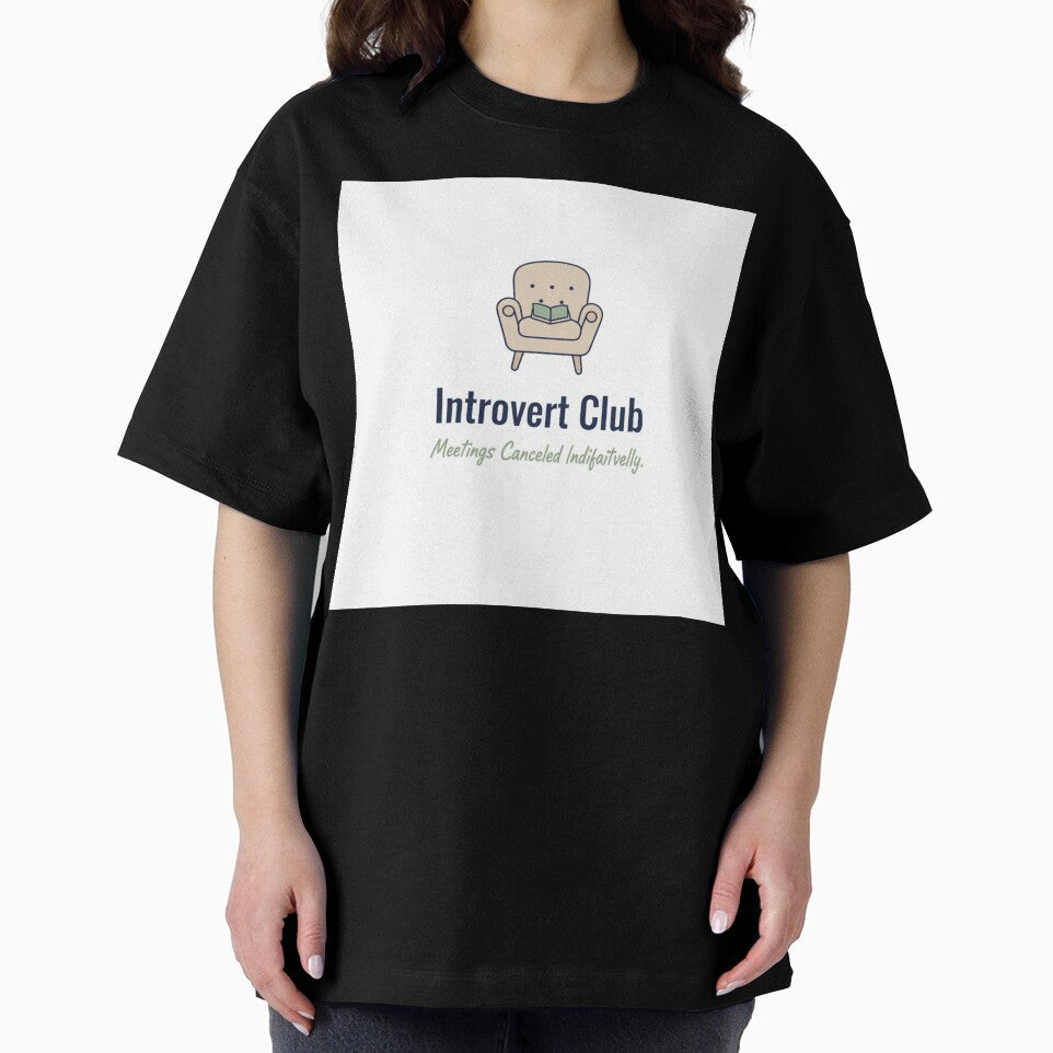 Introvert Club Funny Minimalist Design – Witty Humor for Introverts by FindYouByZ Unisex , , , Long Sleeve Tee
