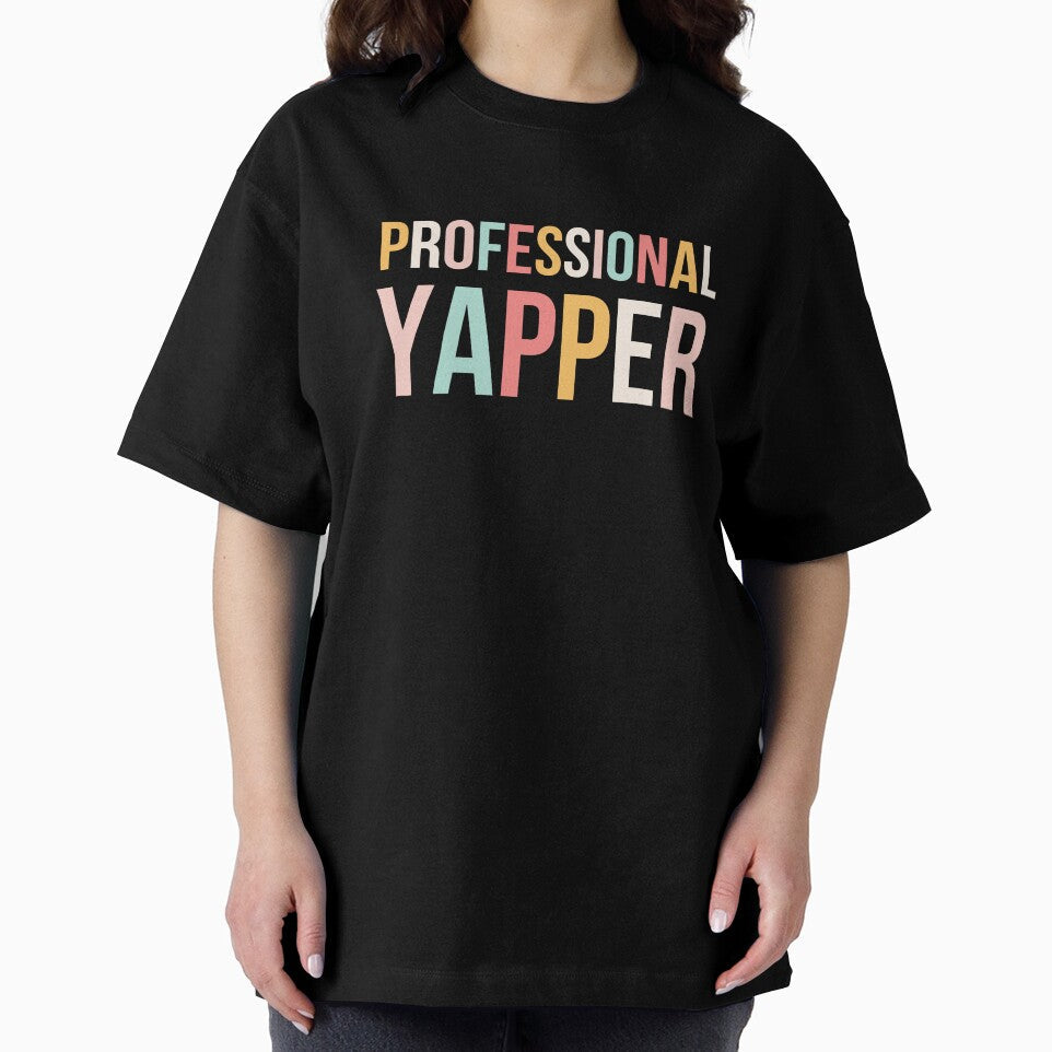 PROFESSIONAL YAPPER Funny Talker Design by snowry Unisex , , , Long Sleeve Tee